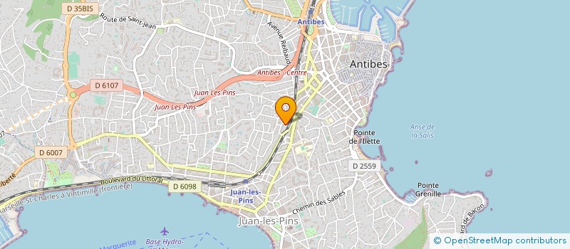 localisation de l'entreprise ENTREPRISE DOMINE à ANTIBES