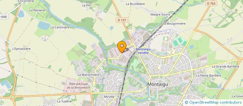 localisation de l'entreprise ENTREPRISE DOUILLARD FRERES à MONTAIGU-VENDEE