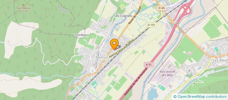 localisation de l'entreprise ENTREPRISE DOURY PERE ET FILS  PEYRUIS