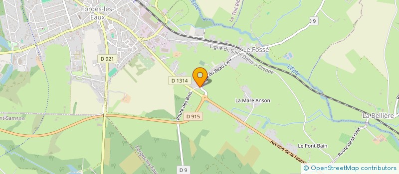 localisation de l'entreprise ENTREPRISE DRHODANG  FORGES-LES-EAUX