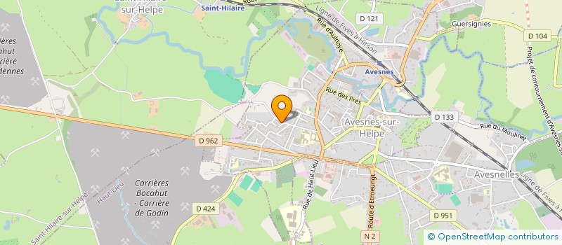 localisation de l'entreprise ENTREPRISE DROUET à AVESNES-SUR-HELPE
