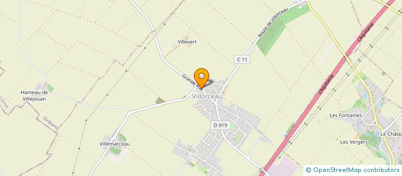 localisation de l'entreprise ENTREPRISE DRUGEAULT SARL à VILLORCEAU