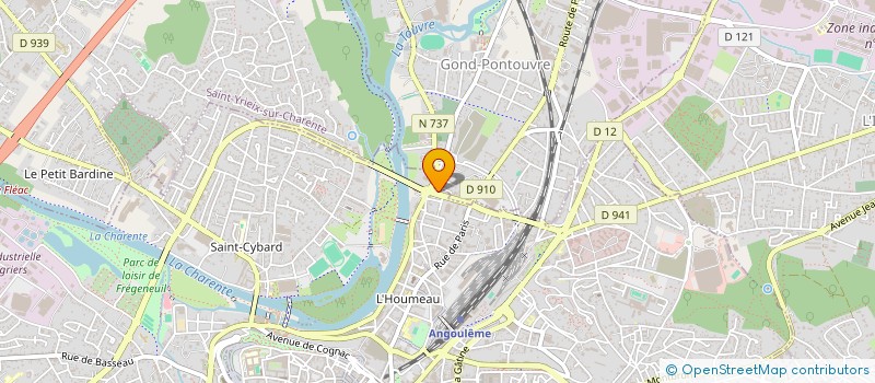 localisation de l'entreprise ENTREPRISE DU BATIMENT à ANGOULEME