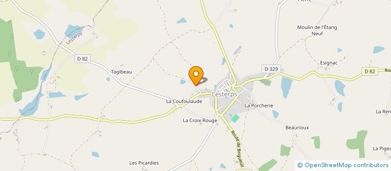 localisation de l'entreprise ENTREPRISE DU BATIMENT DUMAS DELAGE à LESTERPS