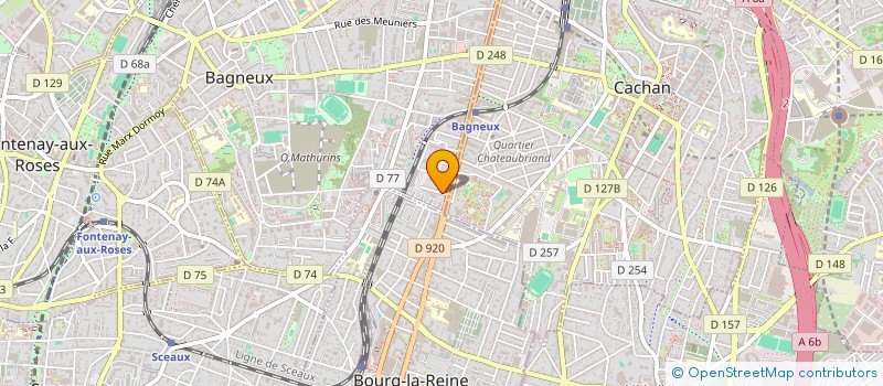 localisation de l'entreprise ENTREPRISE DU BATIMENT ET DE L'INDUSTRIE à BAGNEUX