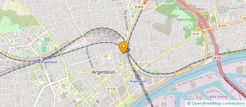 localisation de l'entreprise ENTREPRISE DU VAL  ARGENTEUIL