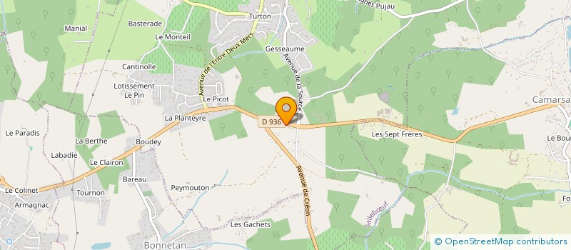 localisation de l'entreprise ENTREPRISE DUBERNARD  SALLEBUF