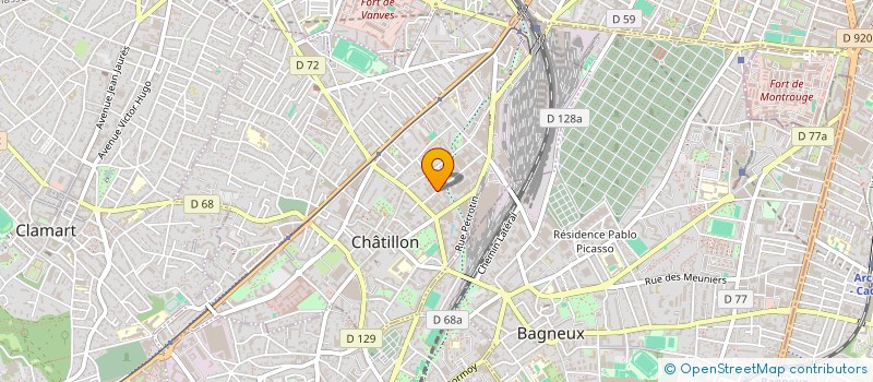 localisation de l'entreprise ENTREPRISE DUBOIS à CHATILLON