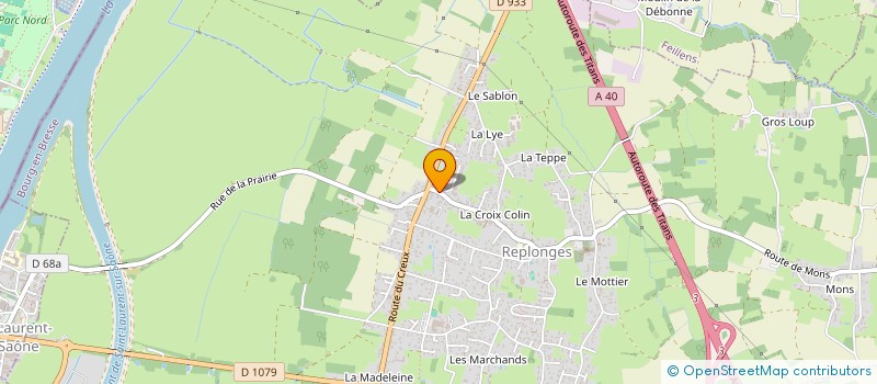 localisation de l'entreprise ENTREPRISE DUBY à REPLONGES