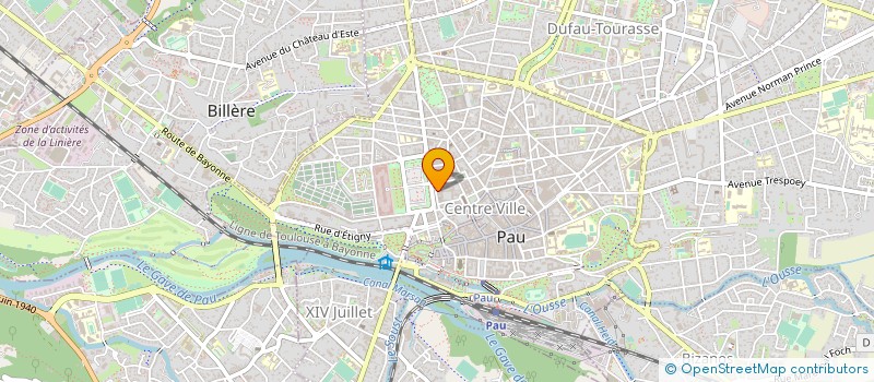 localisation de l'entreprise ENTREPRISE DUFFAU à PAU