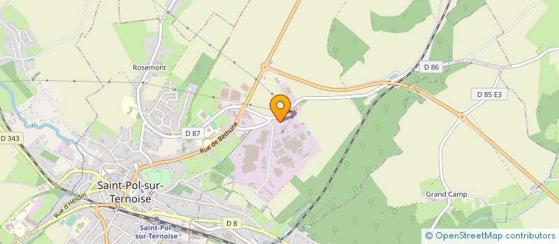 localisation de l'entreprise ENTREPRISE DUFFROY à SAINT-POL-SUR-TERNOISE