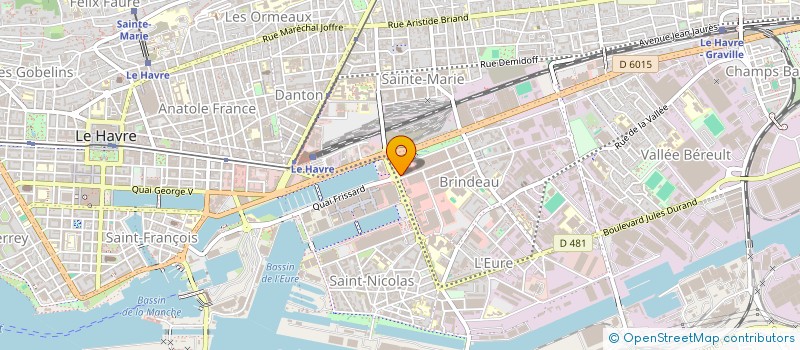 localisation de l'entreprise ENTREPRISE DUFOUR à LE HAVRE