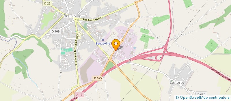 localisation de l'entreprise ENTREPRISE DULONG à BEUZEVILLE