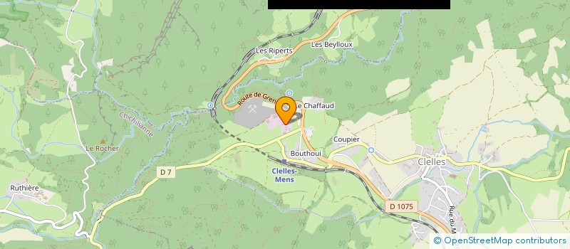 localisation de l'entreprise ENTREPRISE DURAND  CLELLES