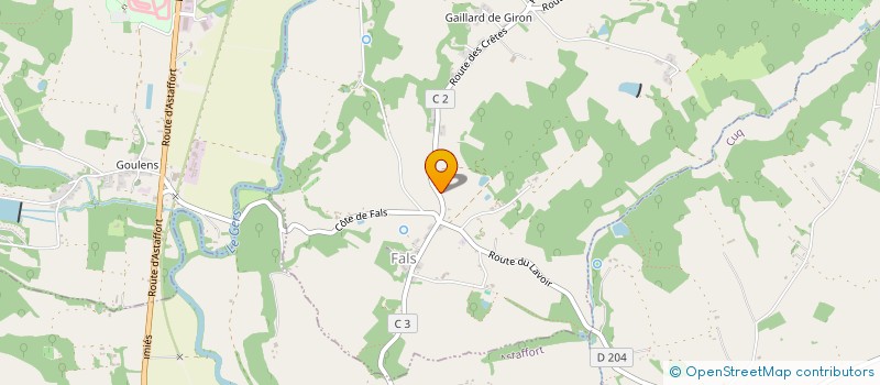 localisation de l'entreprise ENTREPRISE DURREY à FALS