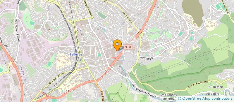 localisation de l'entreprise ENTREPRISE DUTHEIL ET COMPAGNIE à SAINT-ETIENNE