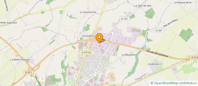 localisation de l'entreprise ENTREPRISE DUVAL à COUTANCES