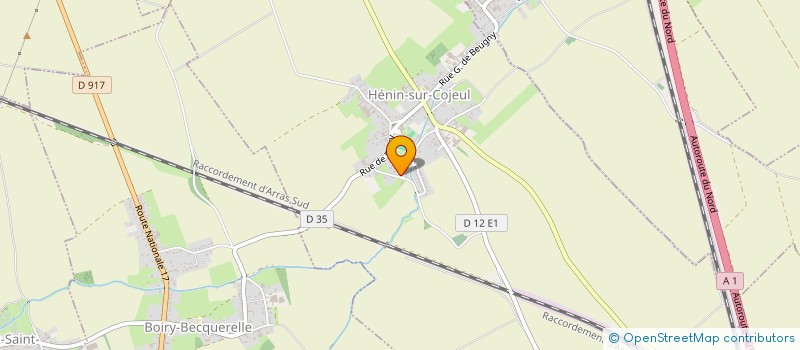 localisation de l'entreprise ENTREPRISE DUVAL à HENIN-SUR-COJEUL