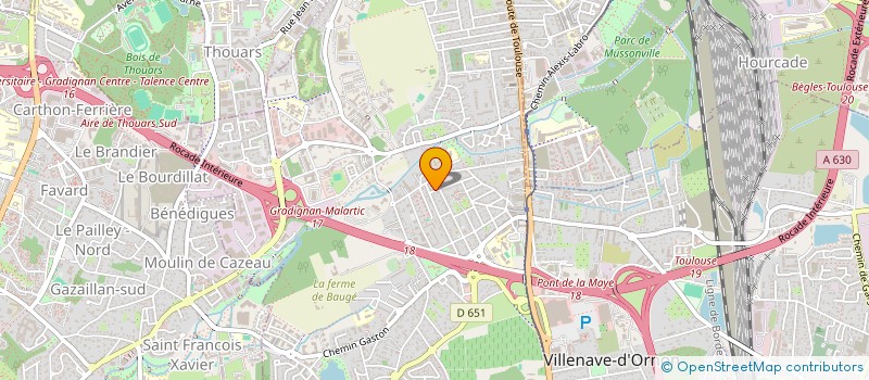 localisation de l'entreprise ENTREPRISE DUVERGE PERE ET FILS  VILLENAVE-D'ORNON