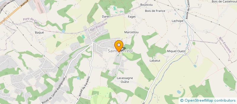 localisation de l'entreprise ENTREPRISE E.B.I. DEBRECZENY PETER  BON-ENCONTRE