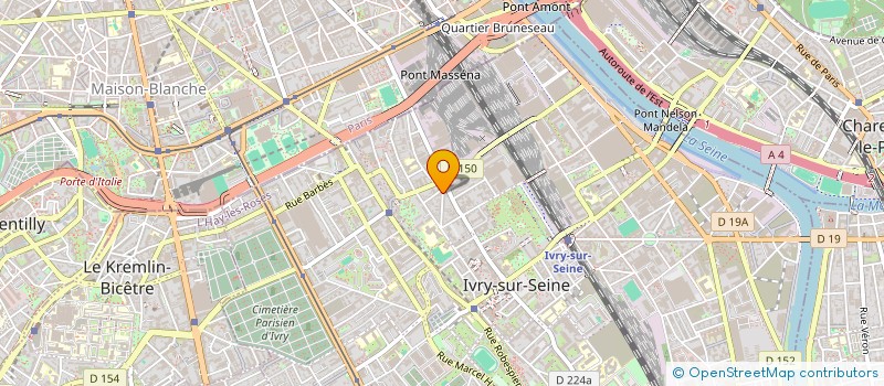 localisation de l'entreprise ENTREPRISE EDER à IVRY-SUR-SEINE