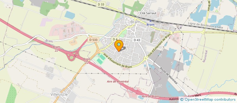 localisation de l'entreprise ENTREPRISE ELECTRICITE BONAFOUS à BRAM