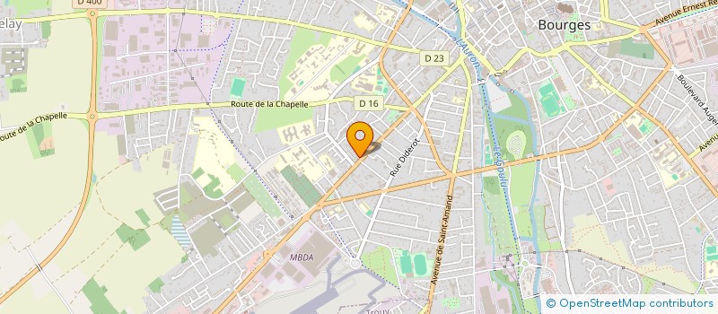 localisation de l'entreprise ENTREPRISE ELVIN à BOURGES
