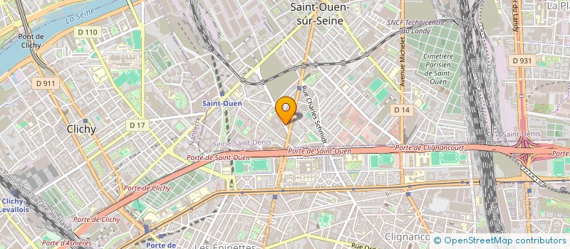 localisation de l'entreprise ENTREPRISE ELYSEE à SAINT-OUEN-SUR-SEINE