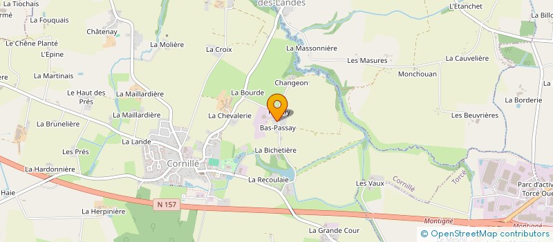 localisation de l'entreprise ENTREPRISE EMILE LEPRETRE à CORNILLE