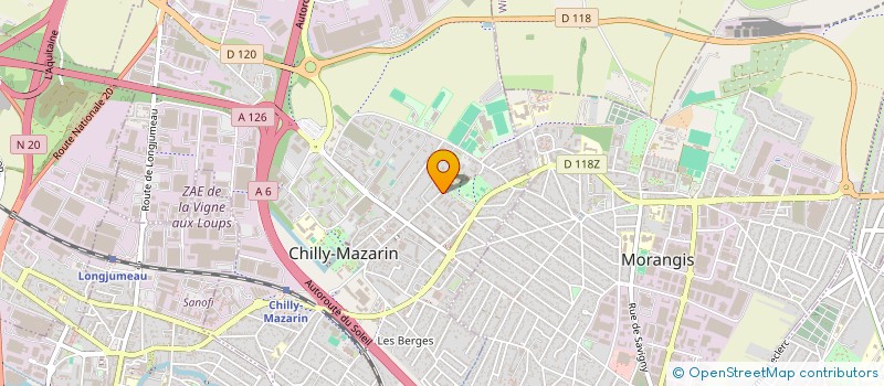 localisation de l'entreprise ENTREPRISE EN BATIMENT ET RENOVATION  CHILLY-MAZARIN