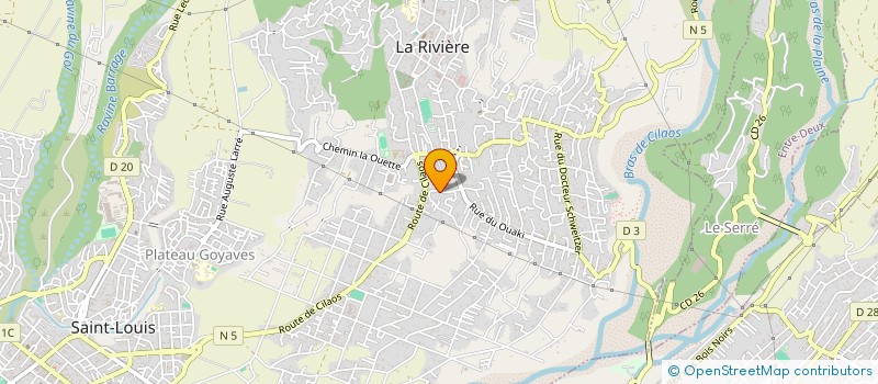 localisation de l'entreprise ENTREPRISE EN BATIMENT LES ABEILLES à SAINT-LOUIS