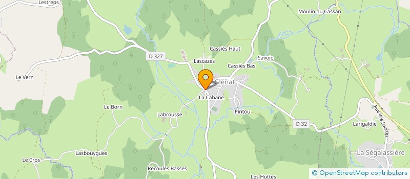 localisation de l'entreprise ENTREPRISE ESCASSUT à GLENAT