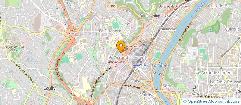 localisation de l'entreprise ENTREPRISE ET PROMOTION DE L HOMME  LYON 9EME