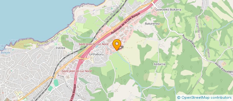 localisation de l'entreprise ENTREPRISE  ETCHE  SAINT-JEAN-DE-LUZ