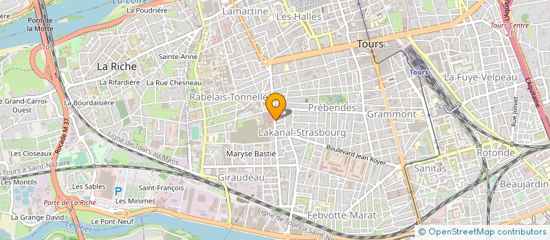 localisation de l'entreprise ENTREPRISE ETCI à TOURS