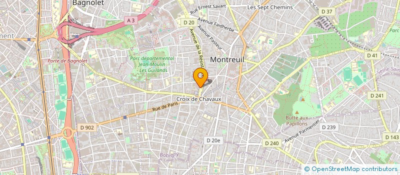 localisation de l'entreprise ENTREPRISE EUROPEENNE DE NEGOCE à MONTREUIL