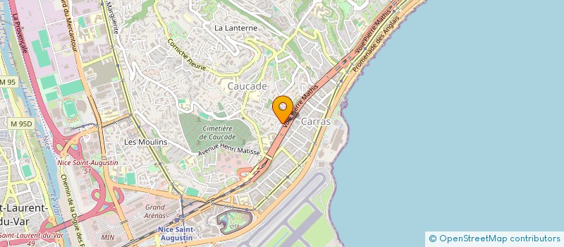 localisation de l'entreprise ENTREPRISE EUROPEENNE DU BATIMENT à NICE