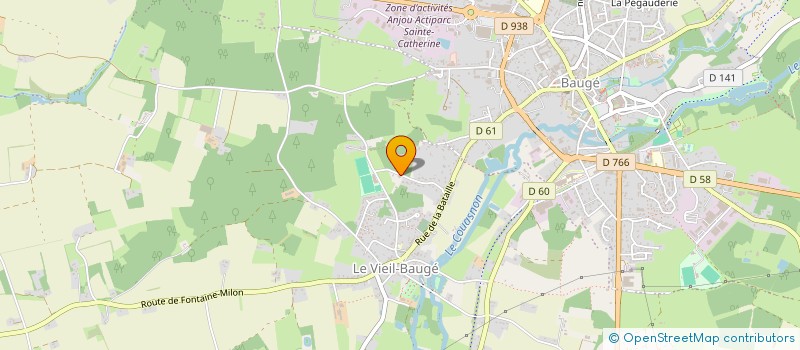 localisation de l'entreprise ENTREPRISE F.GARNIER  BAUGE-EN-ANJOU