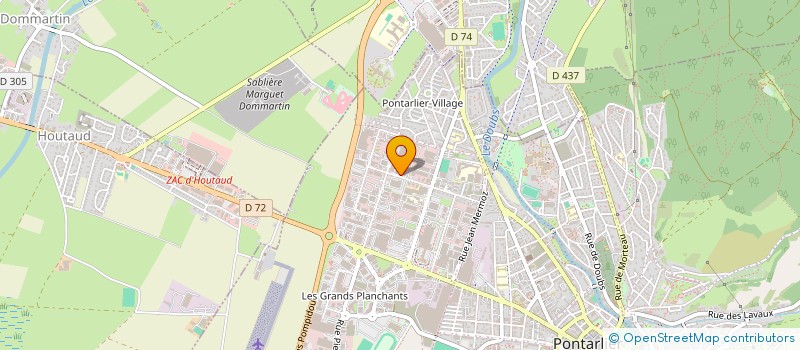 localisation de l'entreprise ENTREPRISE FABBRI à PONTARLIER