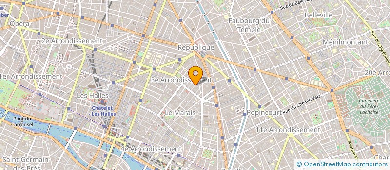 localisation de l'entreprise ENTREPRISE FACE BAT  PARIS