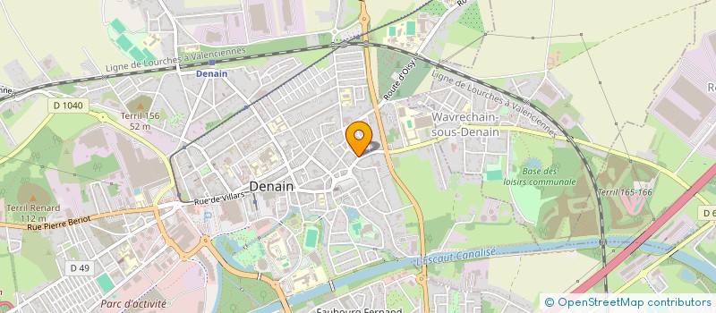 localisation de l'entreprise ENTREPRISE FAIDHERBE  DENAIN