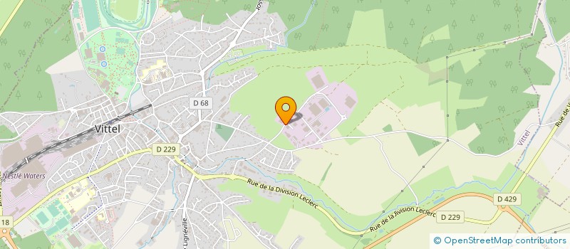 localisation de l'entreprise ENTREPRISE FALLOT SARL à VITTEL