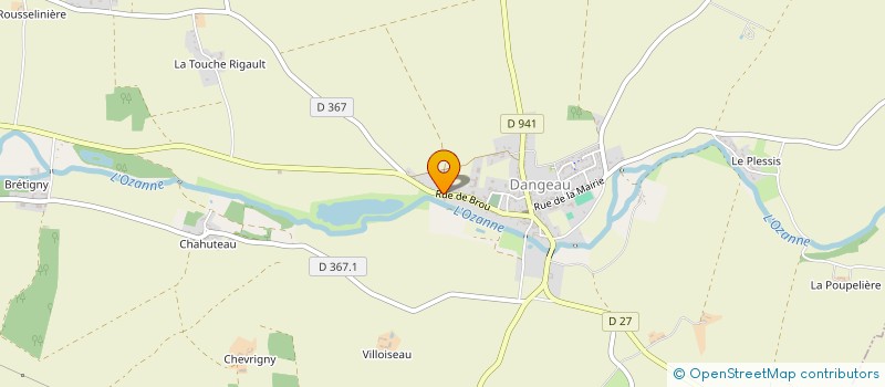 localisation de l'entreprise ENTREPRISE FARAULT PERE ET FILS à DANGEAU