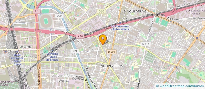 localisation de l'entreprise ENTREPRISE FARHAT à AUBERVILLIERS