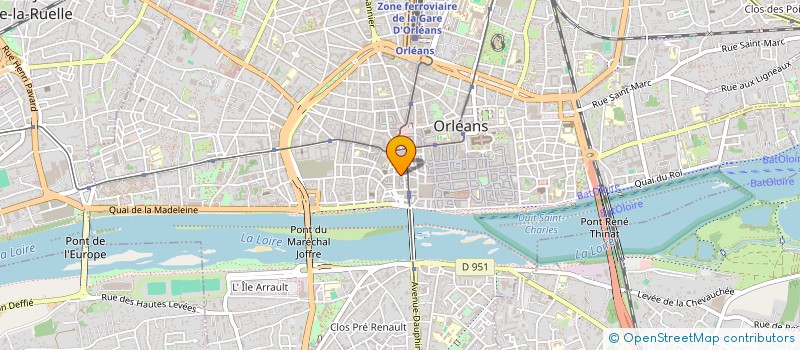 localisation de l'entreprise ENTREPRISE FAUCON à ORLEANS