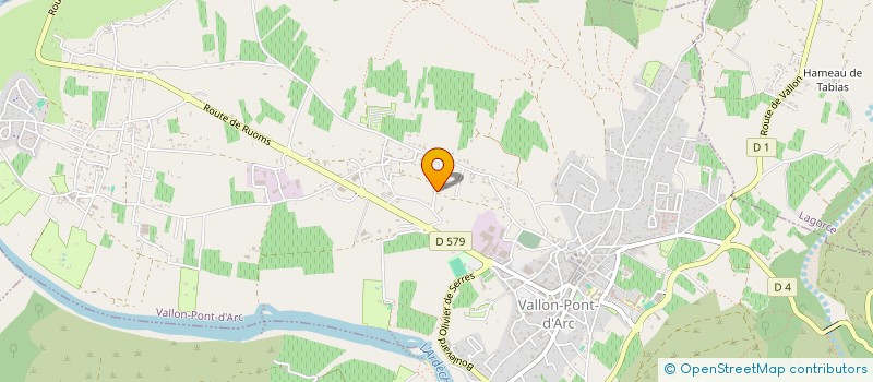 localisation de l'entreprise ENTREPRISE FAURE FRERES  VALLON-PONT-D'ARC