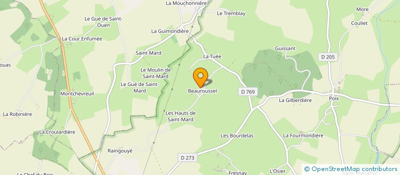 localisation de l'entreprise ENTREPRISE FAUVELLIERE PHILIPPE SARL à STE CERONNE LES MORTAGNE