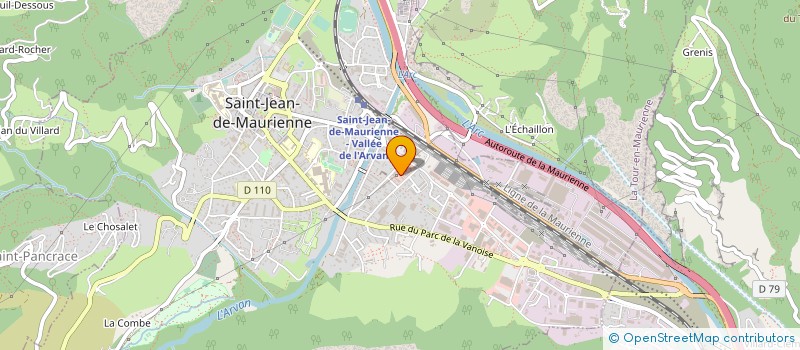 localisation de l'entreprise ENTREPRISE FAVIER à SAINT-JEAN-DE-MAURIENNE