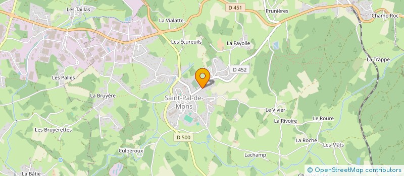 localisation de l'entreprise ENTREPRISE FAYARD PERE ET FILS à SAINT-PAL-DE-MONS