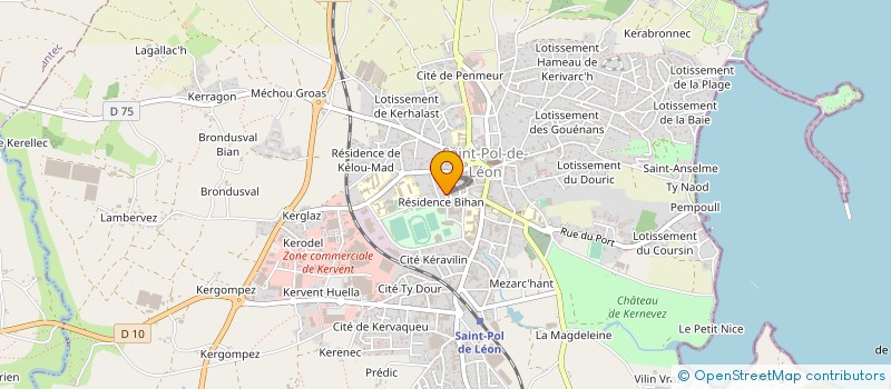 localisation de l'entreprise ENTREPRISE FERNAND GUILLOU à SAINT-POL-DE-LEON
